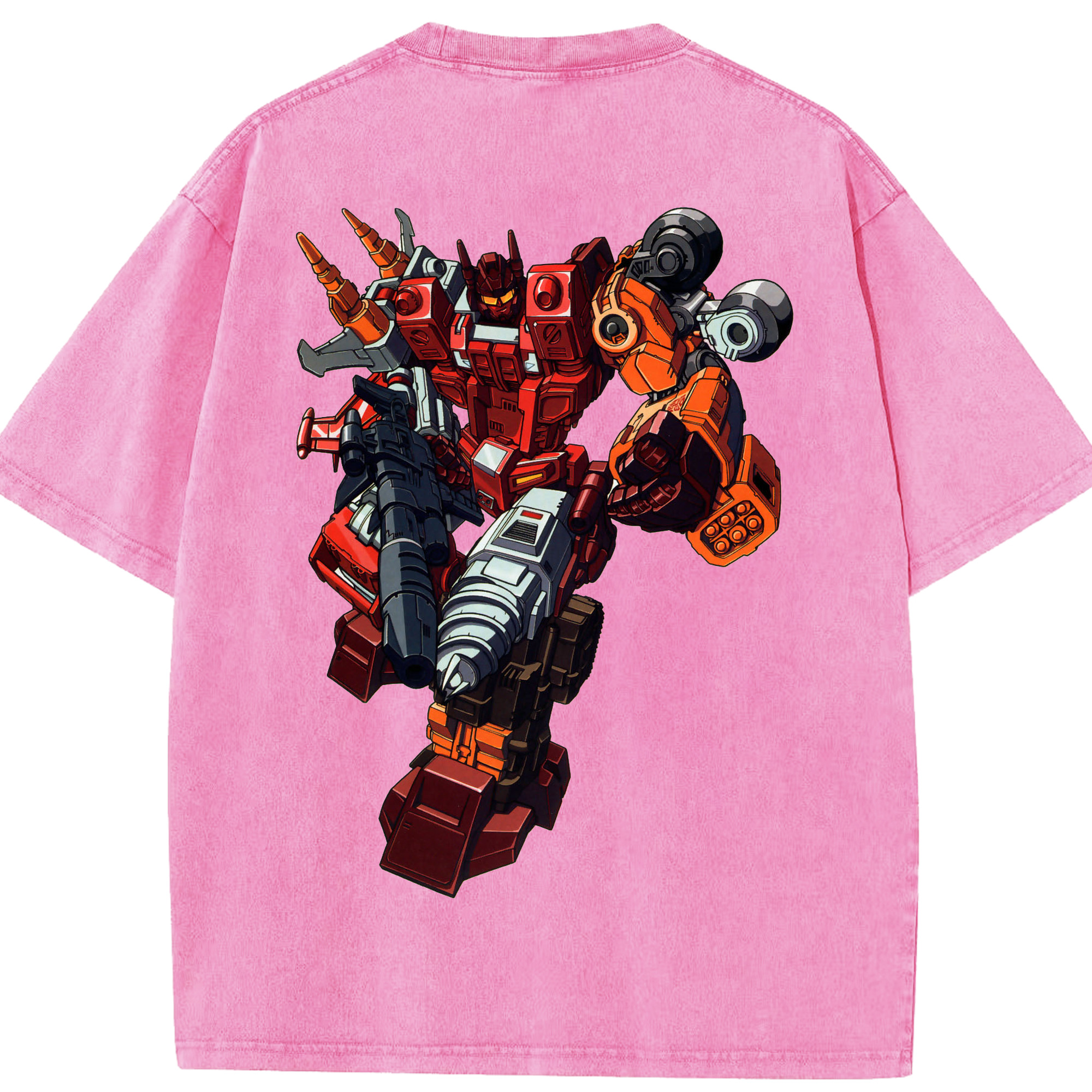 （画像用）  綿100% ヴィンテージ風 半袖Tシャツ（背面プリント）